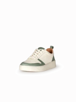 Sneaker aus Bio Leder(olivgrün, 36)