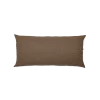 Sofakissen-Überzug mit verdeckter Knopfleiste(Wollstoff Tano natur dunkel, 35 x 60 cm)