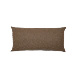 Sofakissen-Überzug mit verdeckter Knopfleiste(Wollstoff Tano natur dunkel, 35 x 60 cm)