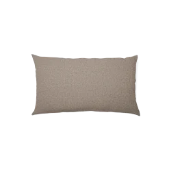 Sofakissen-Überzug mit verdeckter Knopfleiste(Wollstoff Tano natur, 60 x 105 cm)
