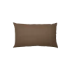Sofakissen-Überzug mit verdeckter Knopfleiste(Wollstoff Tano natur dunkel, 60 x 105 cm)
