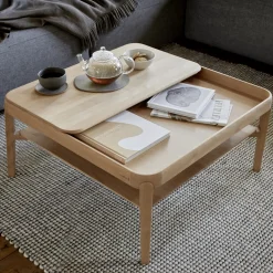 Sofatisch Alwy Platte(Eiche, 60 x 44 cm)
