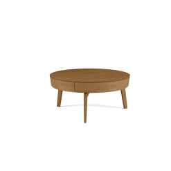 Sofatisch MitsuØ 80 cm, mit einer Schublade (Eiche)