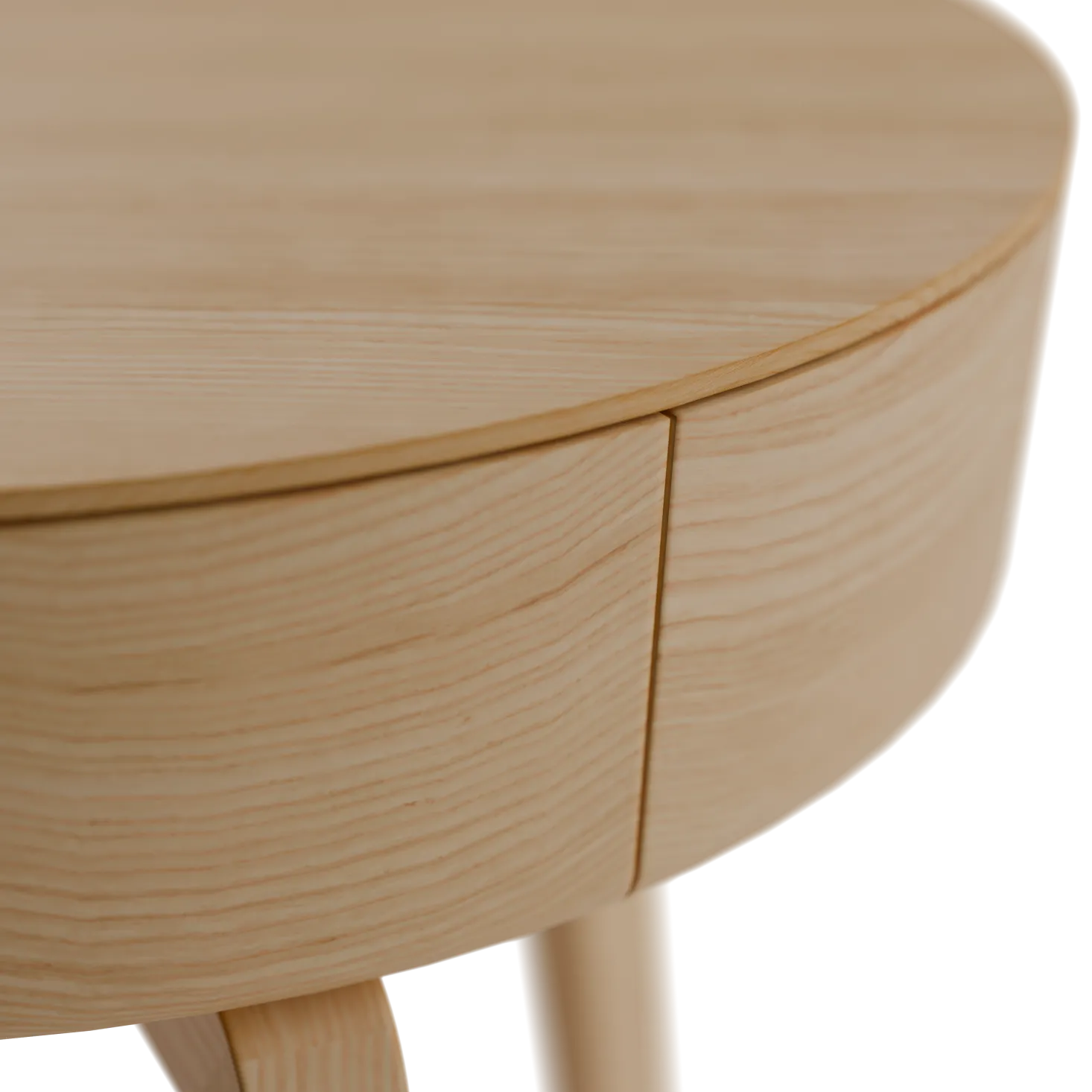 Sofatisch MitsuØ 80 cm, mit einer Schublade (Esche)