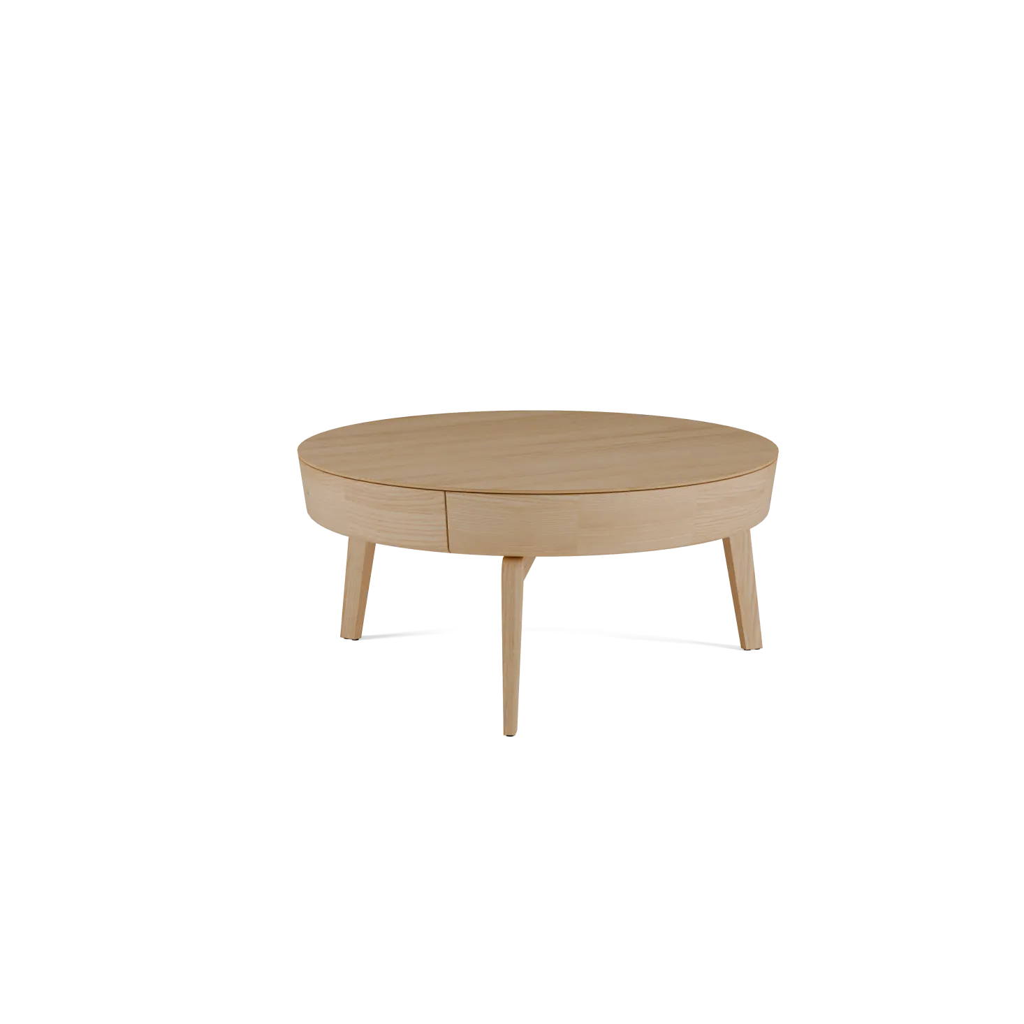 Sofatisch MitsuØ 80 cm, mit einer Schublade (Esche)