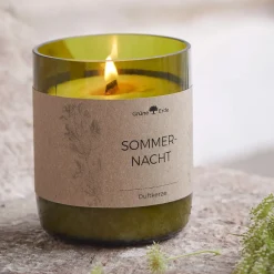 SommernachtDuftkerze aus Rapswachs im recyclierten Glas, 325 ml
