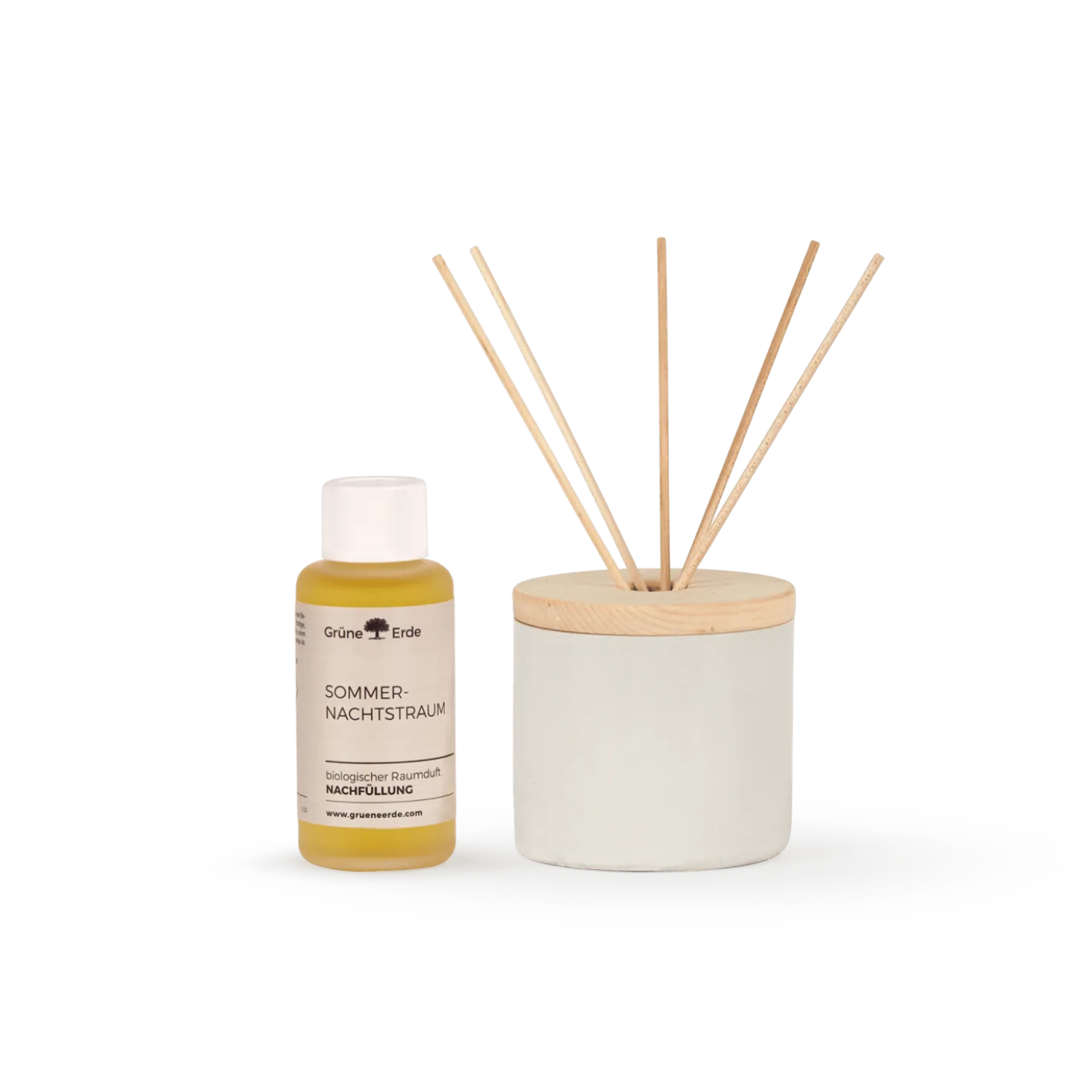 SommernachtstraumPremium Raumduft Set mit Keramikdiffuser