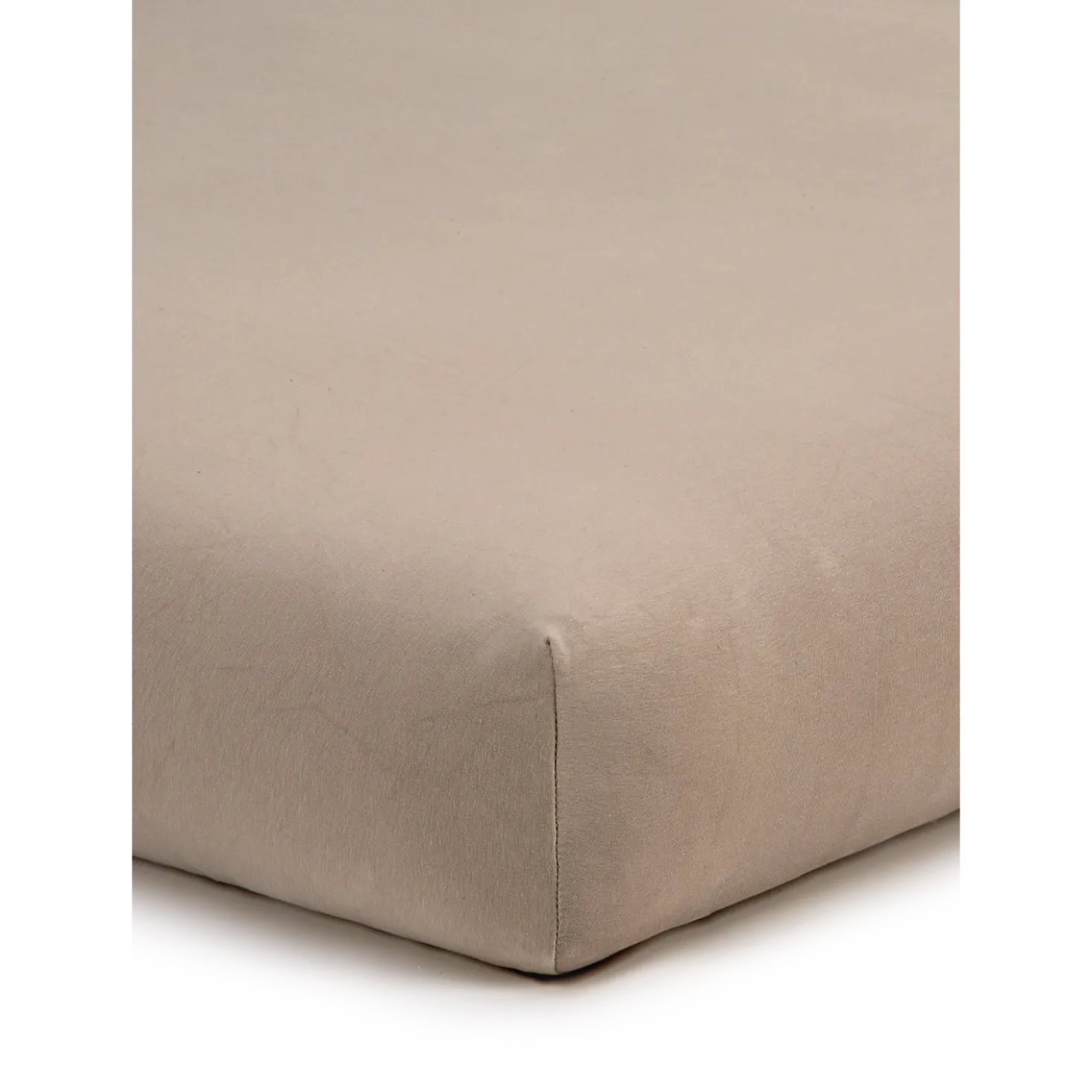 Spannleintuch Aliza97 % Baumwolle/3 % Elasthan, Jersey, GOTS, VEGAN (hafer, 90/100 x 200/220 x 22/28 cm)