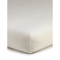 Spannleintuch Aliza97 % Baumwolle/3 % Elasthan, Jersey, GOTS, VEGAN (weiß, 90/100 x 200/220 x 22/28 cm)