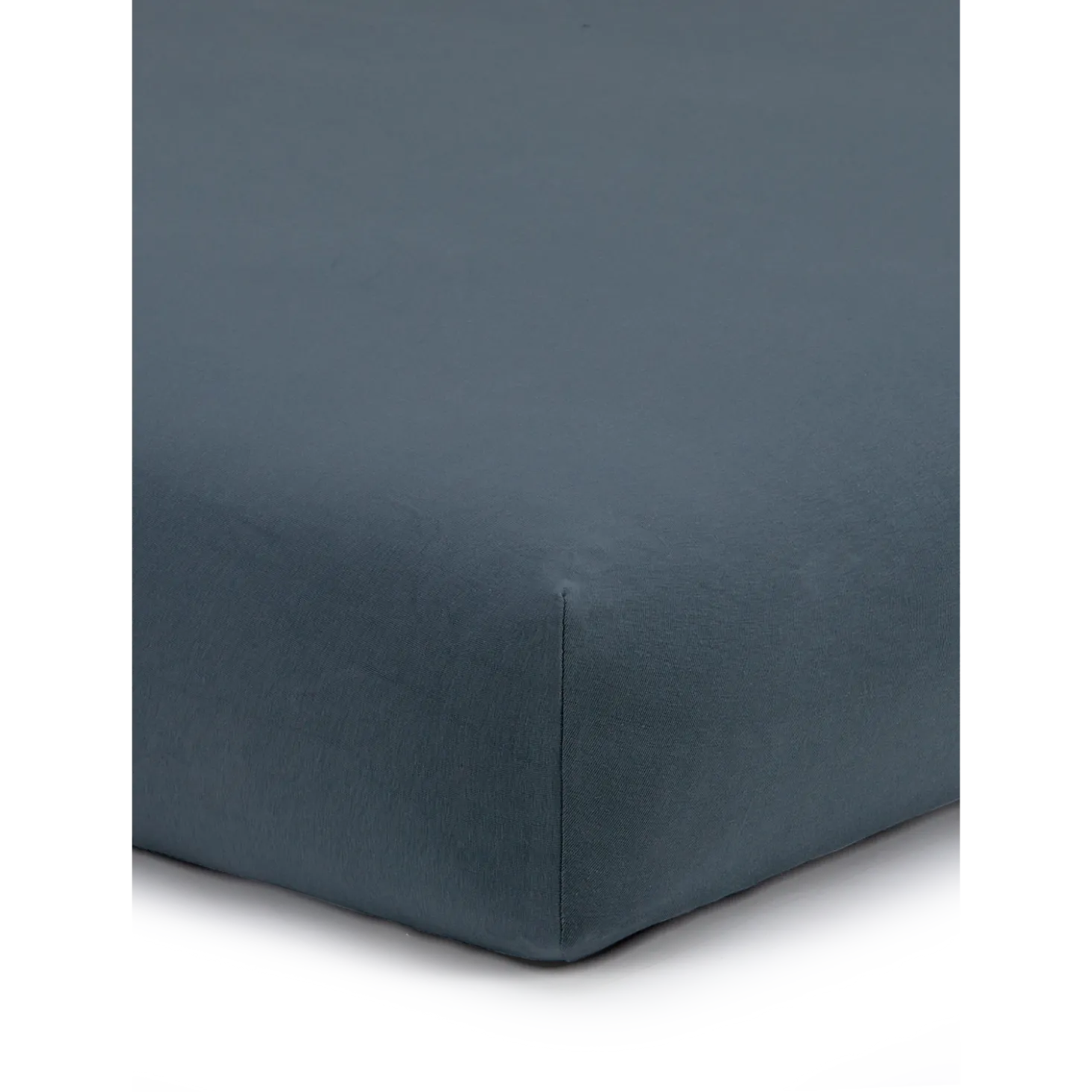 Spannleintuch Aliza97 % Baumwolle/3 % Elasthan, Jersey, GOTS, VEGAN (ozean, 90/100 x 200/220 x 22/28 cm)