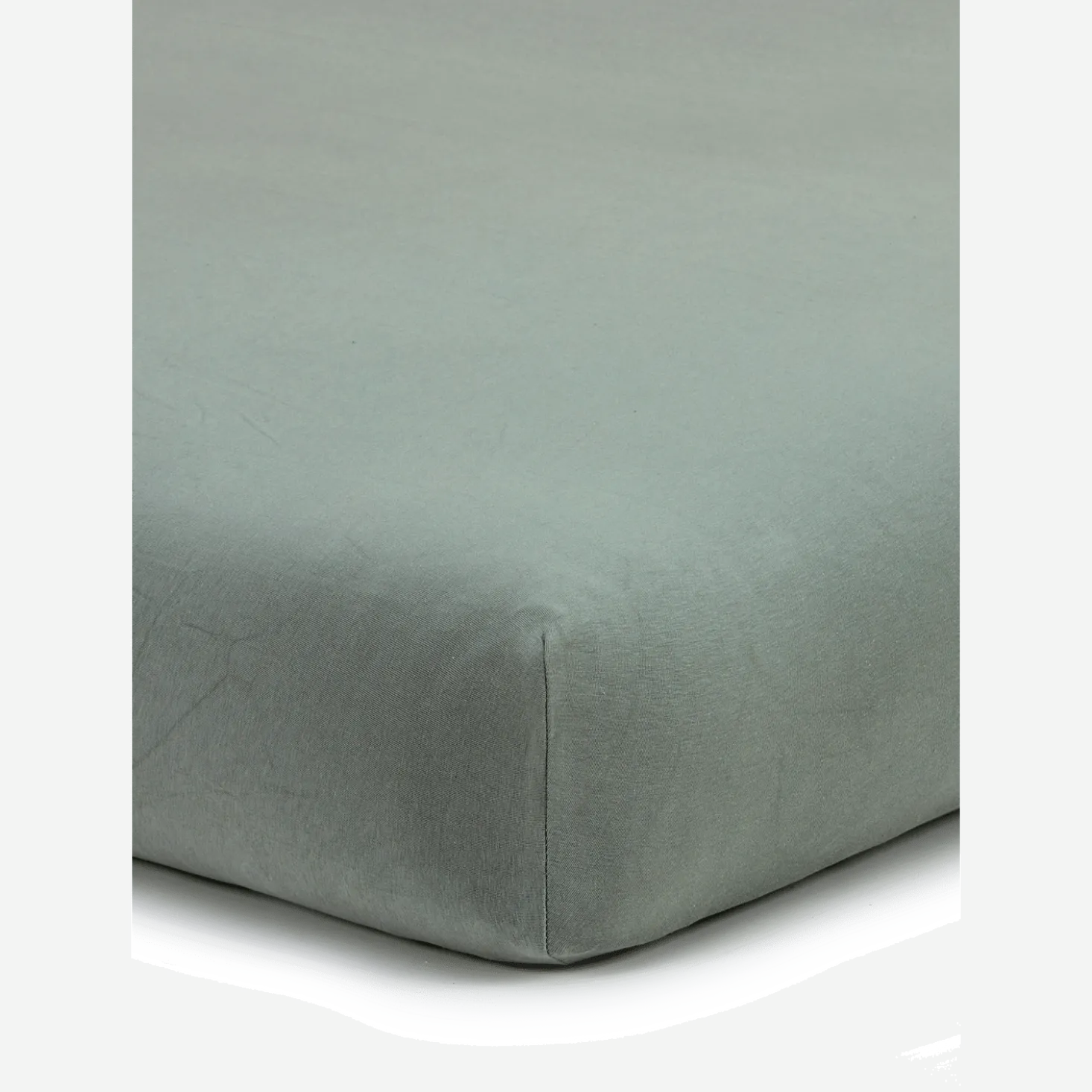 Spannleintuch Aliza97 % Baumwolle/3 % Elasthan, Jersey, GOTS, VEGAN (salbei, 90/100 x 200/220 x 22/28 cm)