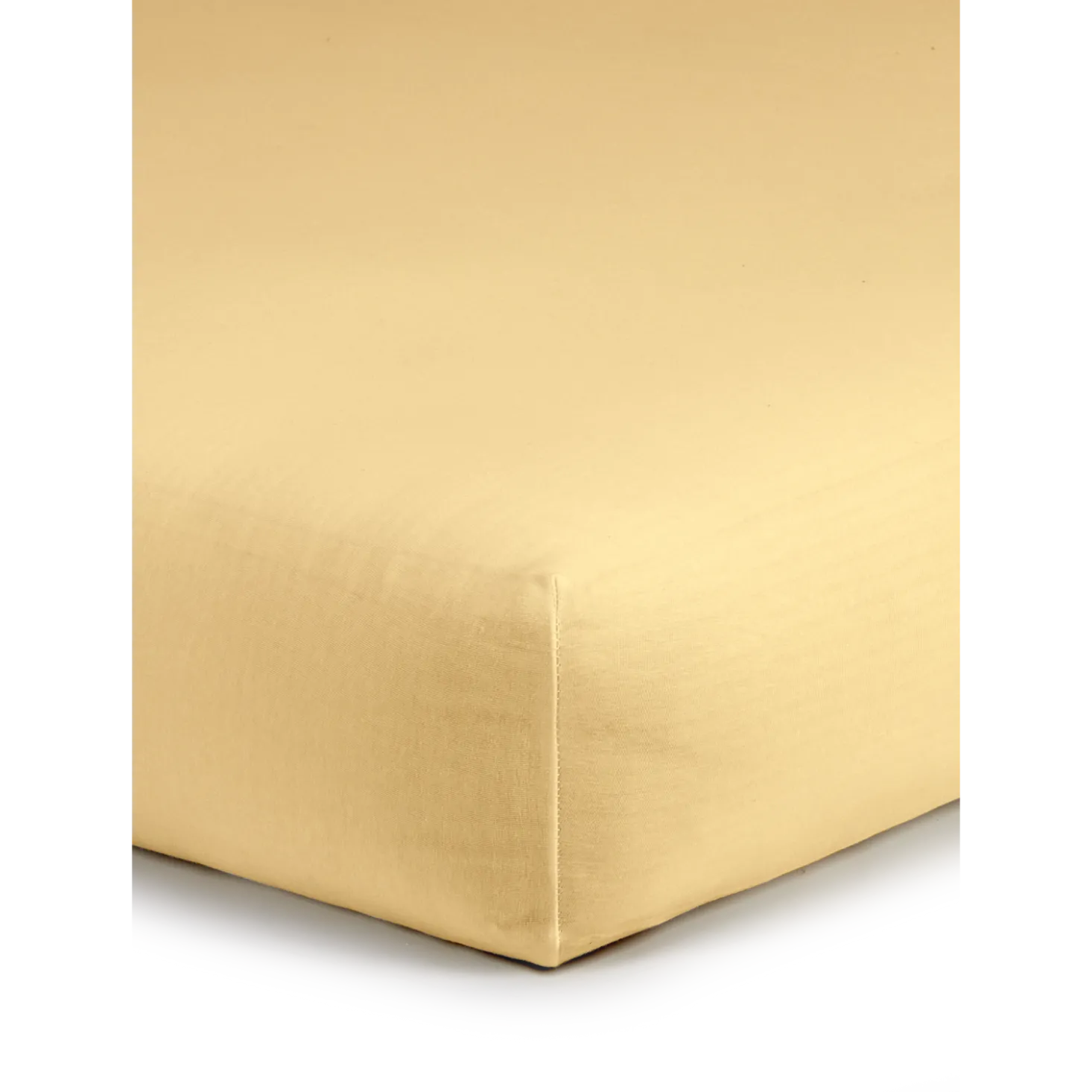 Spannleintuch Aliza97 % Baumwolle/3 % Elasthan, Jersey, GOTS, VEGAN (vanillegelb, 90/100 x 200/220 x 22/28 cm)