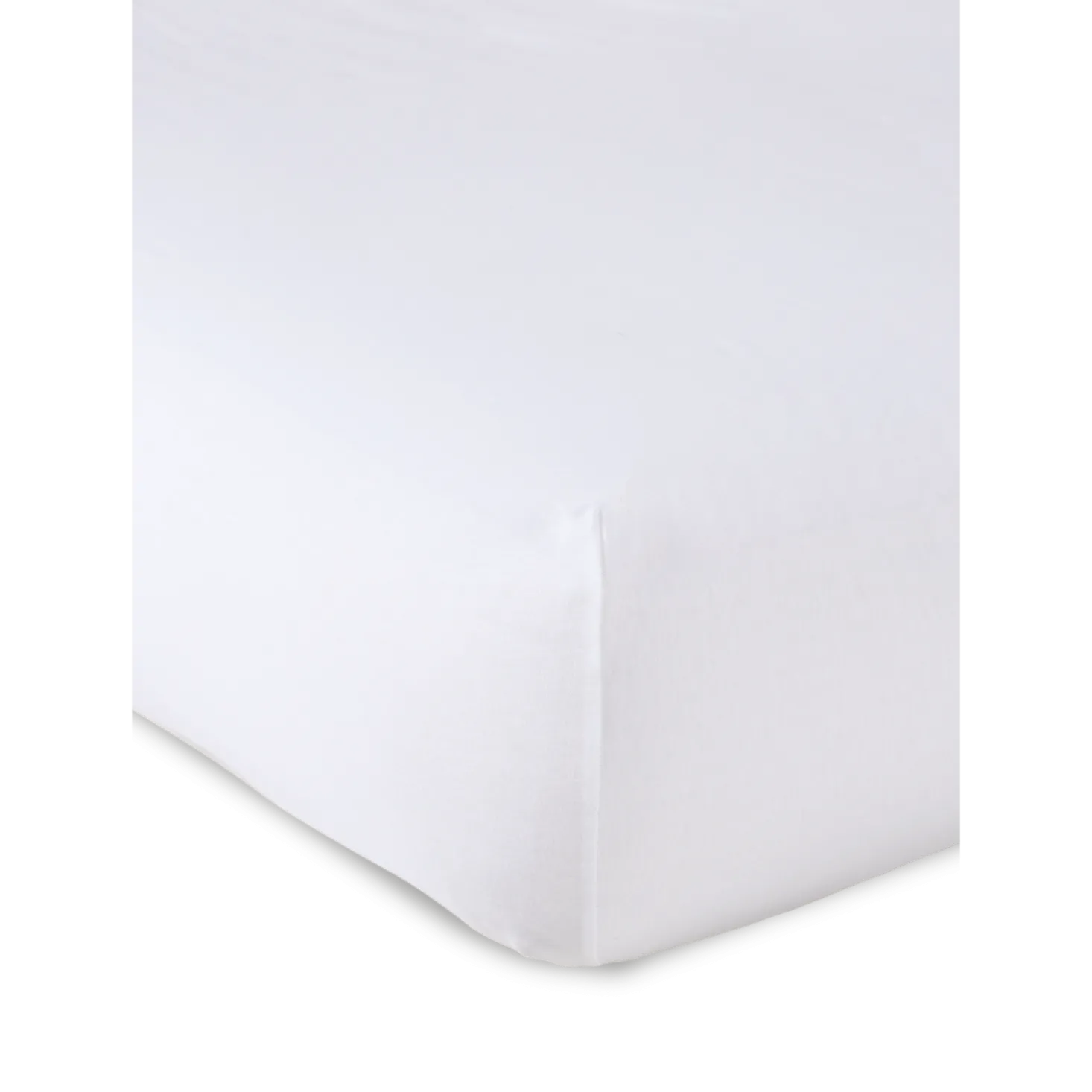 Spannleintuch Hannah100 % Baumwolle, Jersey, GOTS (weiß, 90/100 x 190/200 x 15/21 cm)