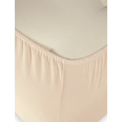 Spannleintuch Hannah100 % Baumwolle, Jersey, GOTS (sesam, 90/100 x 190/200 x 15/21 cm)
