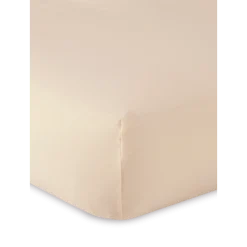 Spannleintuch Hannah100 % Baumwolle, Jersey, GOTS (sesam, 90/100 x 190/200 x 15/21 cm)