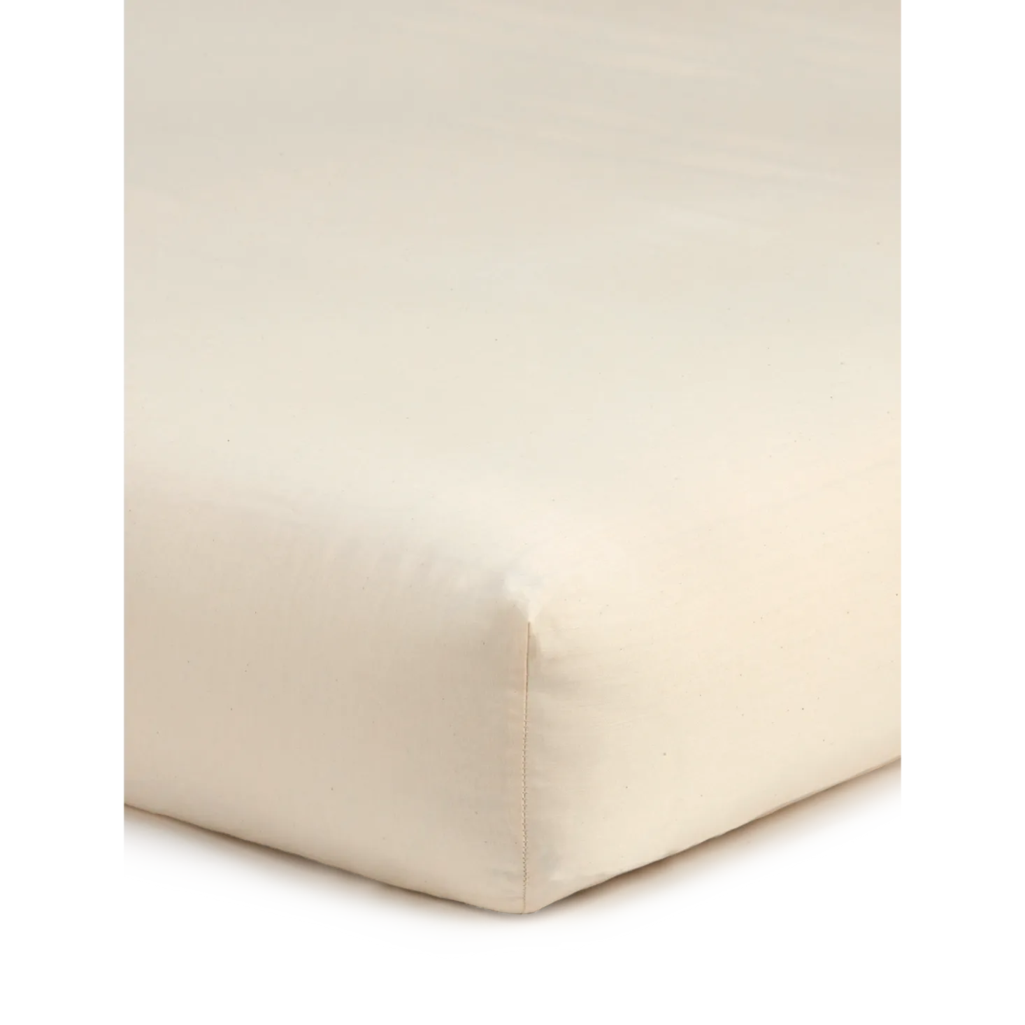 Spannleintuch Maya100 % Baumwolle, Satin, GOTS (natur, 90 x 200 x 19/22 cm)