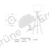 Stehleuchte Arnia inkl. Leuchtmittel(Eiche)