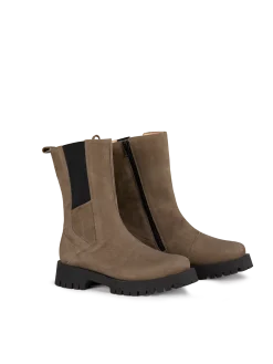 Stiefel aus Bio Leder(stein, 36)