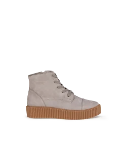 Stiefelette aus Bio Leder(hellgrau, 39)