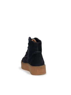 Stiefelette aus Bio Leder(mitternachtsblau, 39)