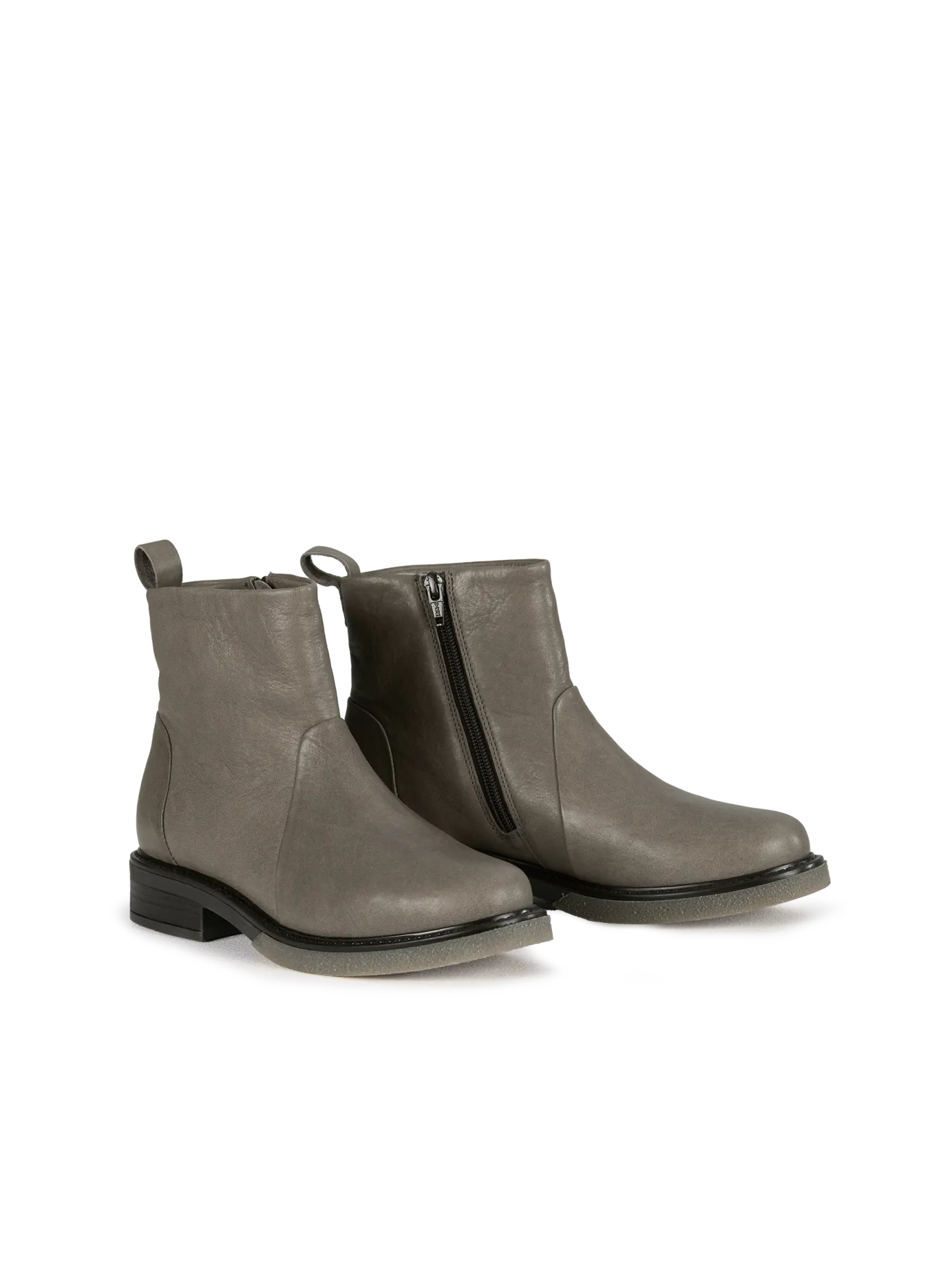 Stiefelette aus Bio Leder(stein, 38)