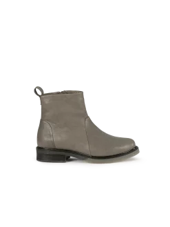 Stiefelette aus Bio Leder(stein, 38)