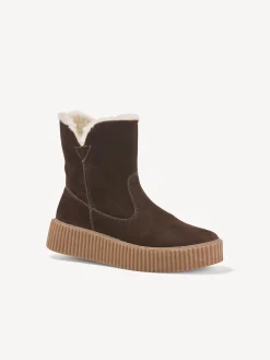 Stiefelette mit Wollfutter(mokka, 37)