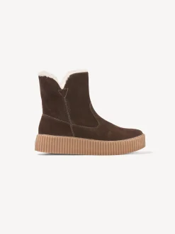 Stiefelette mit Wollfutter(mokka, 37)