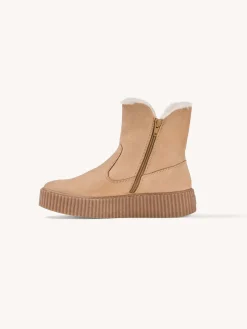 Stiefelette mit Wollfutter(sand, 37)