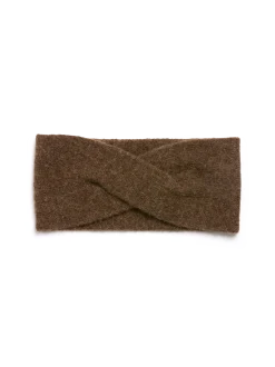 Stirnband aus Alpakawolle(mokka, one size)