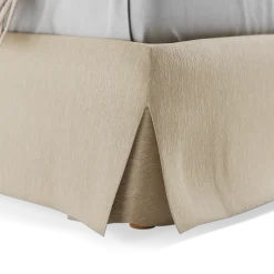 Stoffhousse für Bettrahmen Jukai Pur(Baumwollstoff Ondula Greige, 140cm)