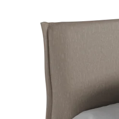 Stoffhousse für Stegbetthaupt Jukai Pur(Baumwollstoff Ondula Taupe, 140cm)