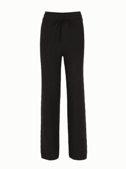 Strickhose aus Bio-Baumwolle und Wolle(schwarz, XS)