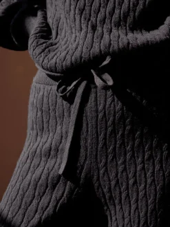 Strickhose aus Bio-Baumwolle und Wolle(schwarz, XS)