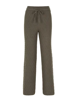 Strickhose aus Bio-Baumwolle und Wolle(moor melange, XS)