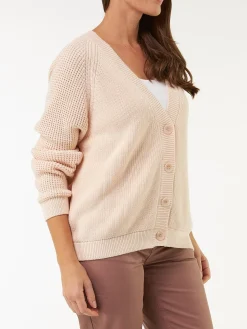 Strickjacke aus Bio Baumwolle(perlmutt mouliné, XS)