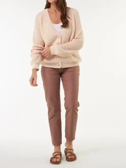 Strickjacke aus Bio Baumwolle(perlmutt mouliné, XS)