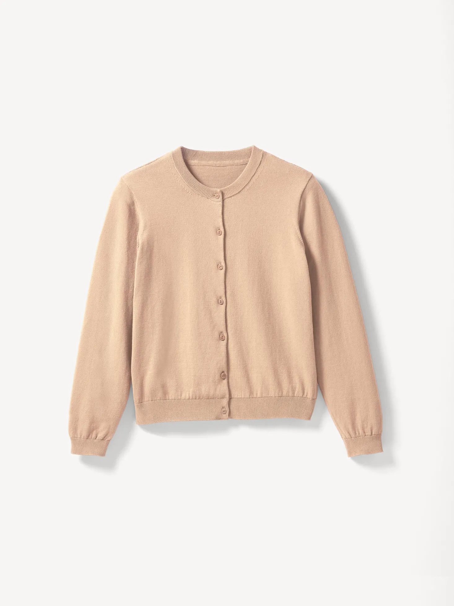 Strickjacke aus Bio Baumwolle(beige melange, L)