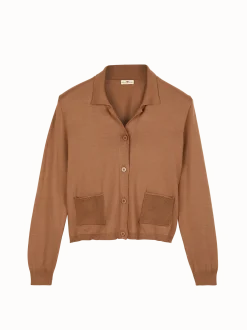 Strickjacke aus Bio-Baumwolle(nougat, XS)