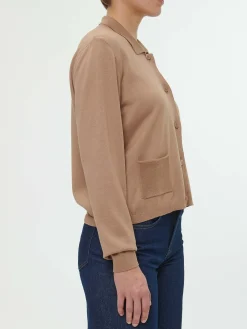 Strickjacke aus Bio-Baumwolle(nougat, XS)