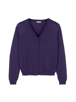 Strickjacke aus Bio-Baumwolle(royalblau, XS)