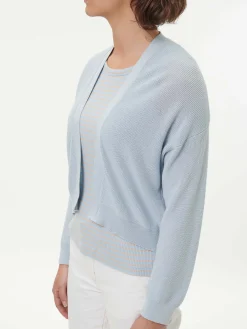 Strickjacke aus Bio-Baumwolle(himmelblau , M)