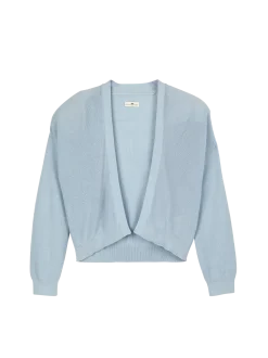 Strickjacke aus Bio-Baumwolle(himmelblau , M)