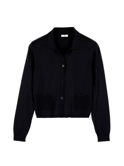 Strickjacke aus Bio-Baumwolle(navy, M)