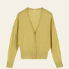Strickjacke aus Bio-Wolle(limette, S)