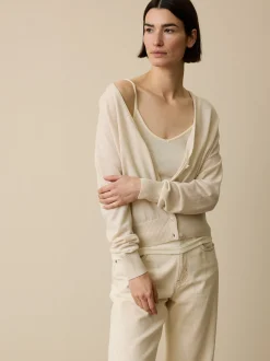 Strickjacke aus Bio-Wolle(natur melange, XL)