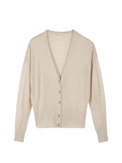 Strickjacke aus Bio-Wolle(natur melange, XL)