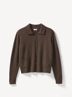 Strickjacke aus Yakwolle(espresso, M)