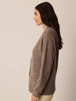 Strickjacke aus Yakwolle(hasel melange, L)