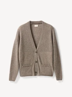 Strickjacke aus Yakwolle(hasel melange, L)